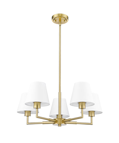 Leila 5 Light Chandelier Luxe Gold