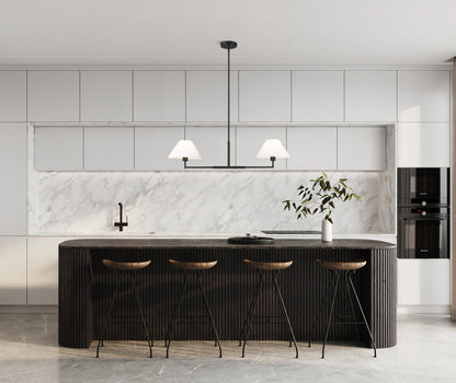Leila 2 Light Chandelier Matte Black