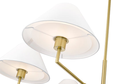 Leila 6 Light Chandelier Luxe Gold