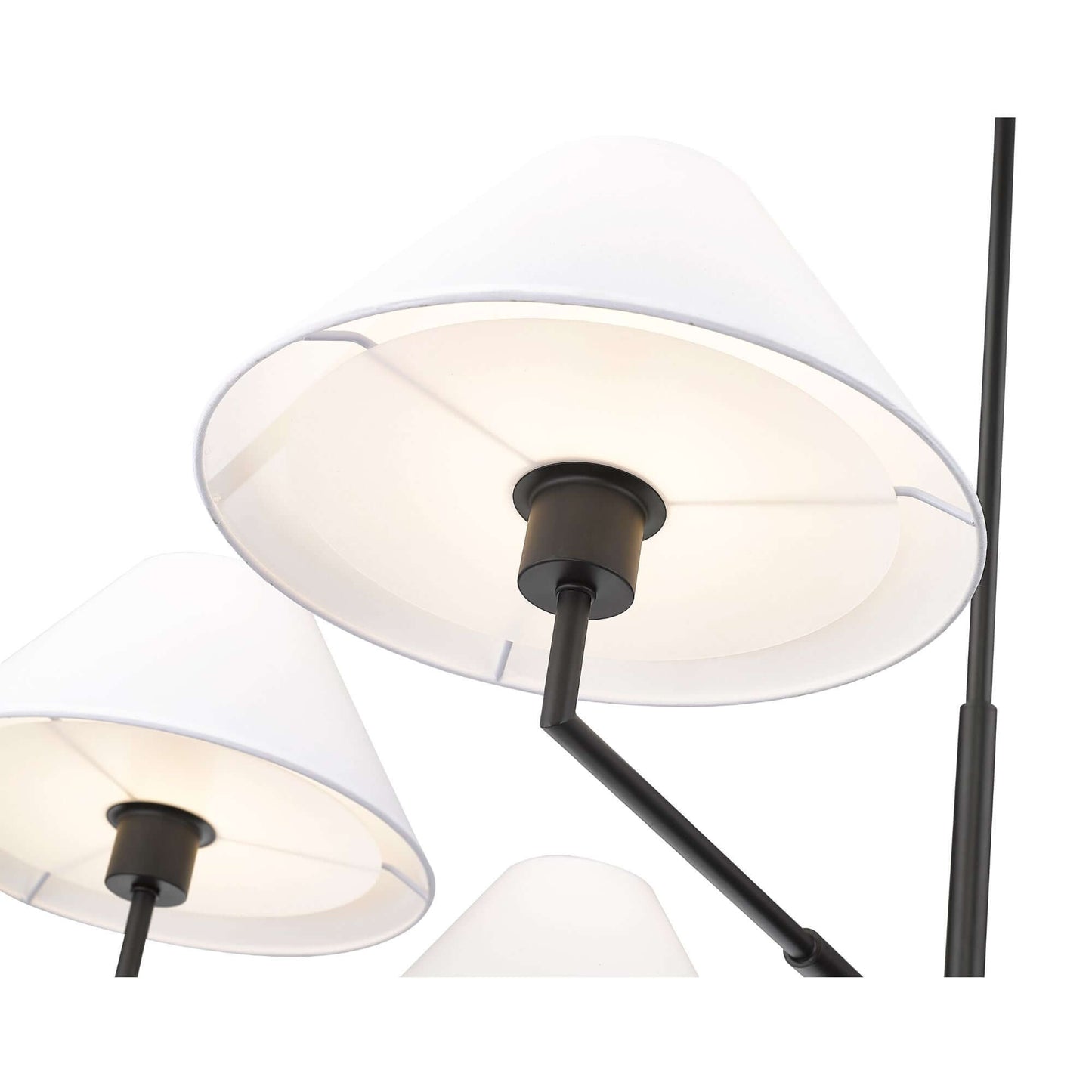 Leila 6 Light Chandelier Matte Black