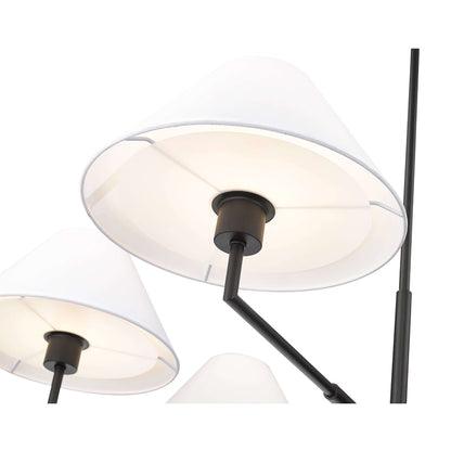Leila 6 Light Chandelier Matte Black