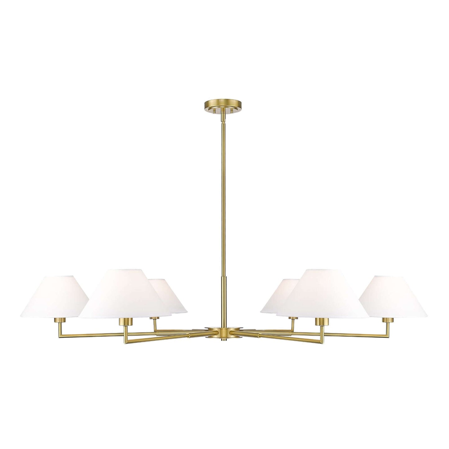 Leila 6 Light Chandelier Luxe Gold