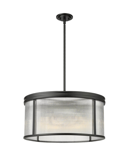 Carnaby 6 Light Chandelier Matte Black