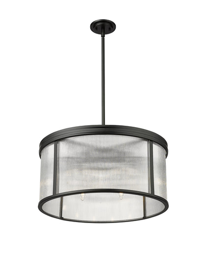 Carnaby 6 Light Chandelier Matte Black