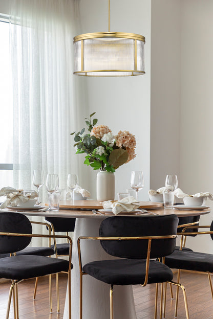 Carnaby 6 Light Chandelier Modern Gold