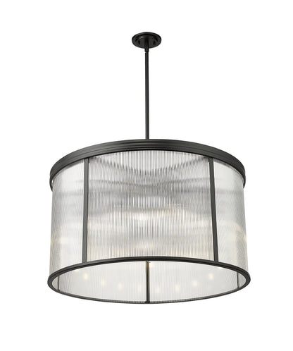Carnaby 9 Light Chandelier Matte Black