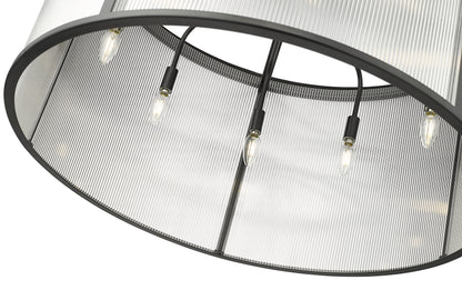 Carnaby 9 Light Chandelier Matte Black