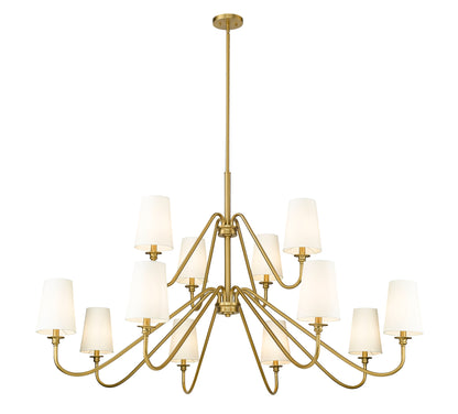 Gianna 12 Light Chandelier Modern Gold