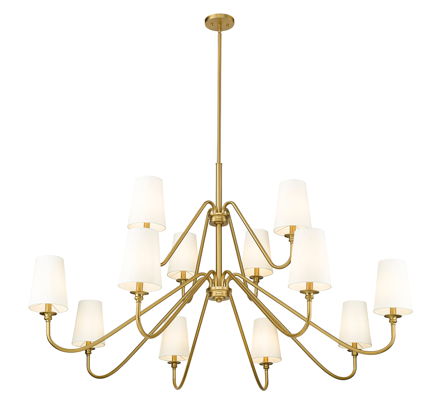 Gianna 12 Light Chandelier Modern Gold
