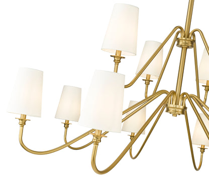 Gianna 12 Light Chandelier Modern Gold
