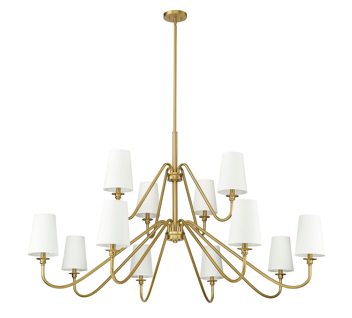Gianna 12 Light Chandelier Modern Gold