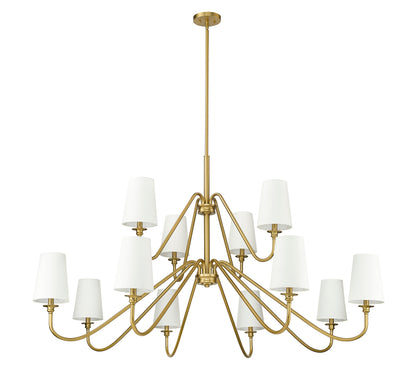 Gianna 12 Light Chandelier Modern Gold