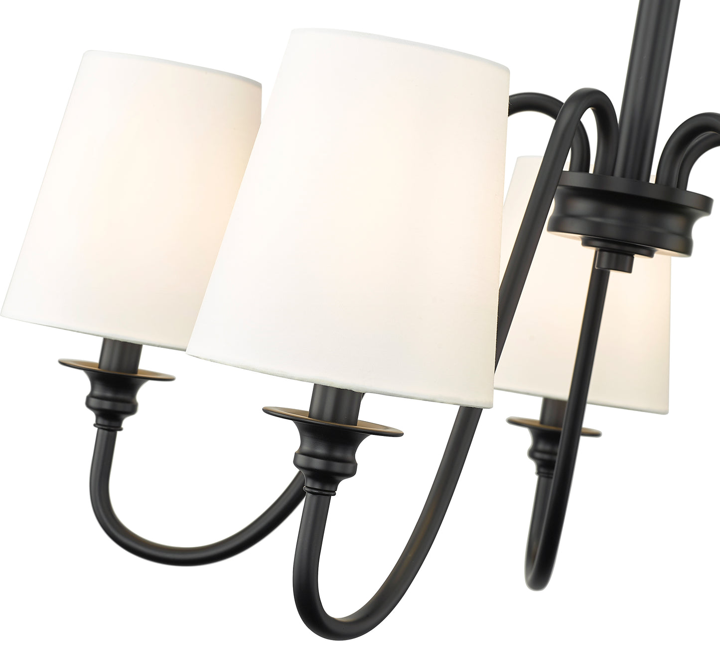 Gianna 5 Light Chandelier Matte Black
