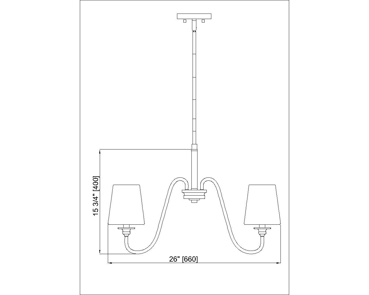 Gianna 5 Light Chandelier Matte Black