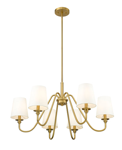 Gianna 6 Light Chandelier Modern Gold