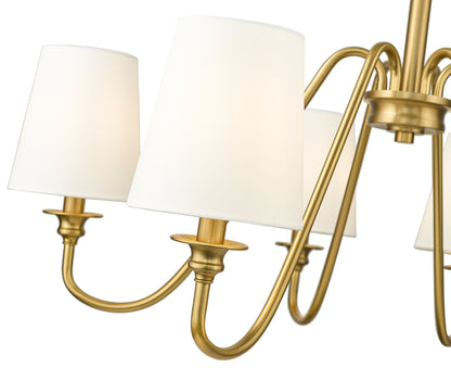 Gianna 6 Light Chandelier Modern Gold