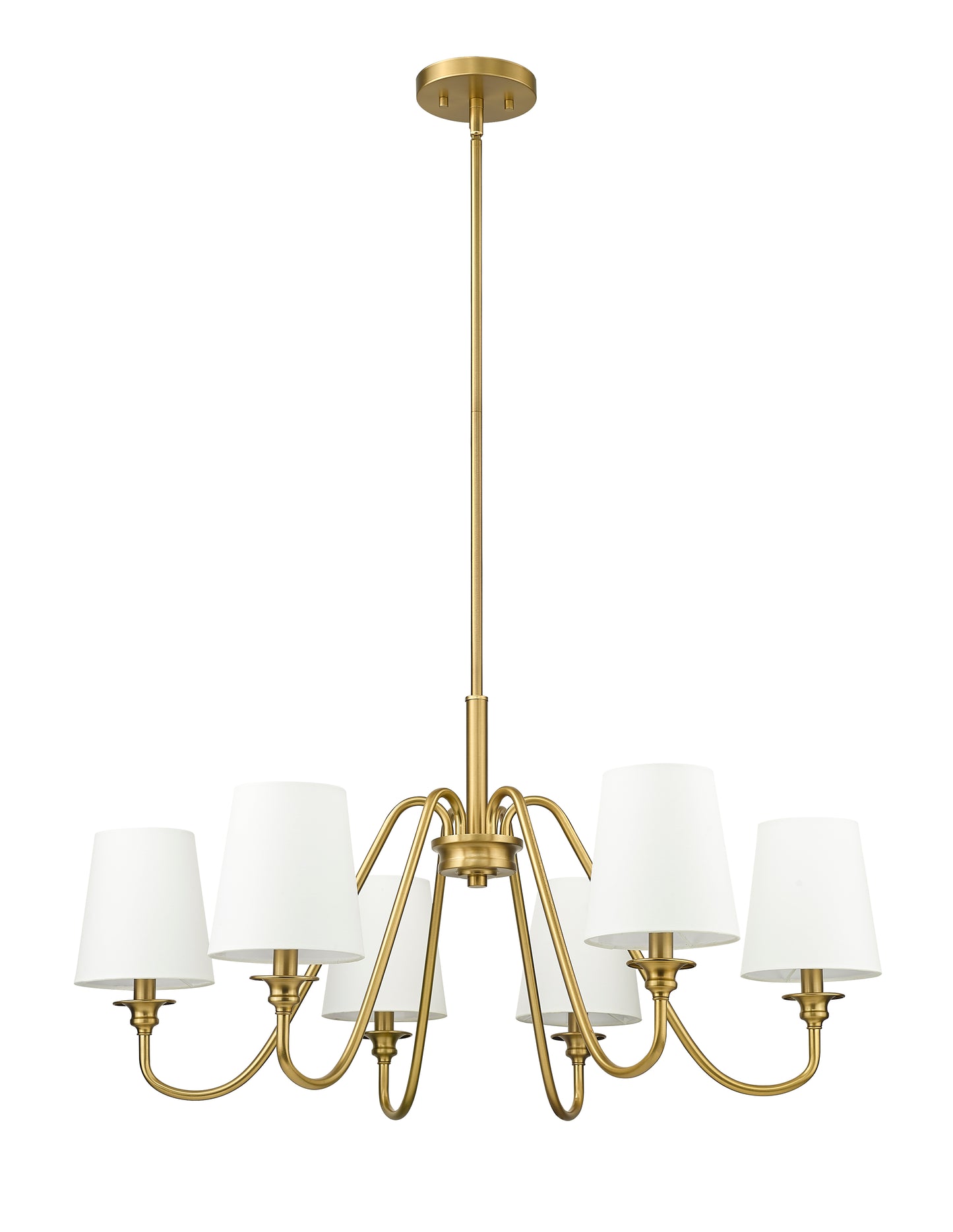 Gianna 6 Light Chandelier Modern Gold