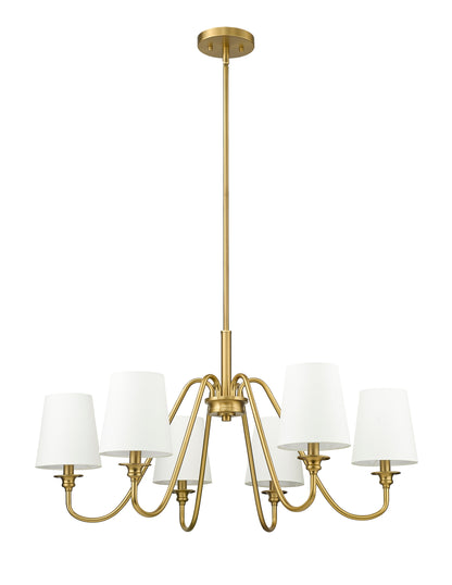 Gianna 6 Light Chandelier Modern Gold