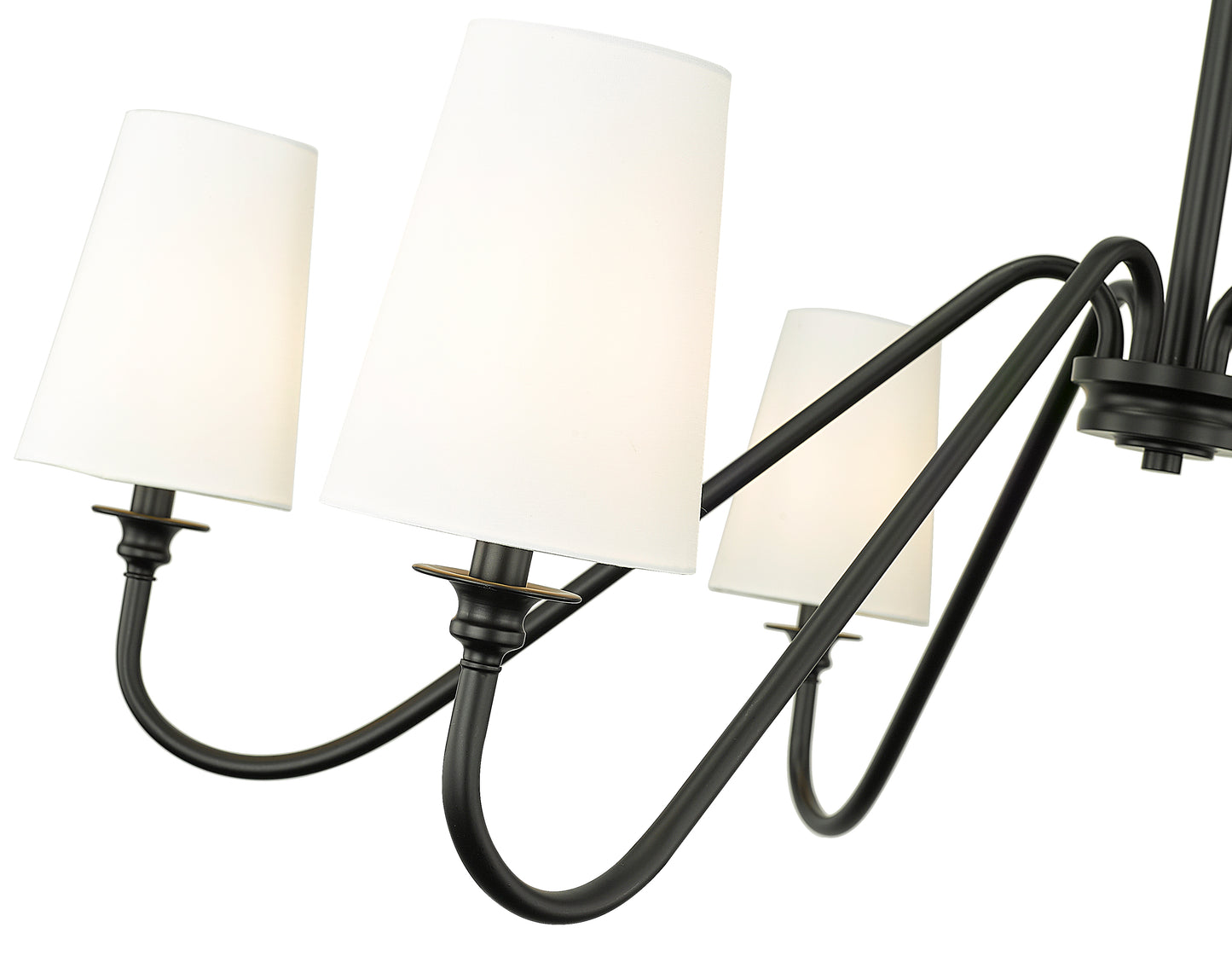 Gianna 6 Light Chandelier Matte Black