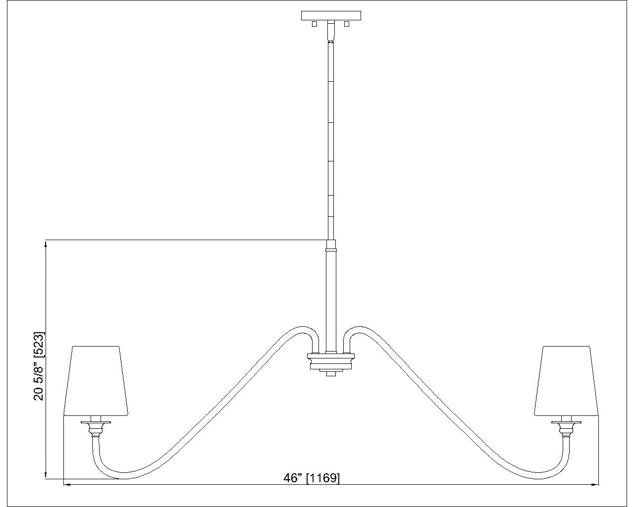 Gianna 6 Light Chandelier Matte Black