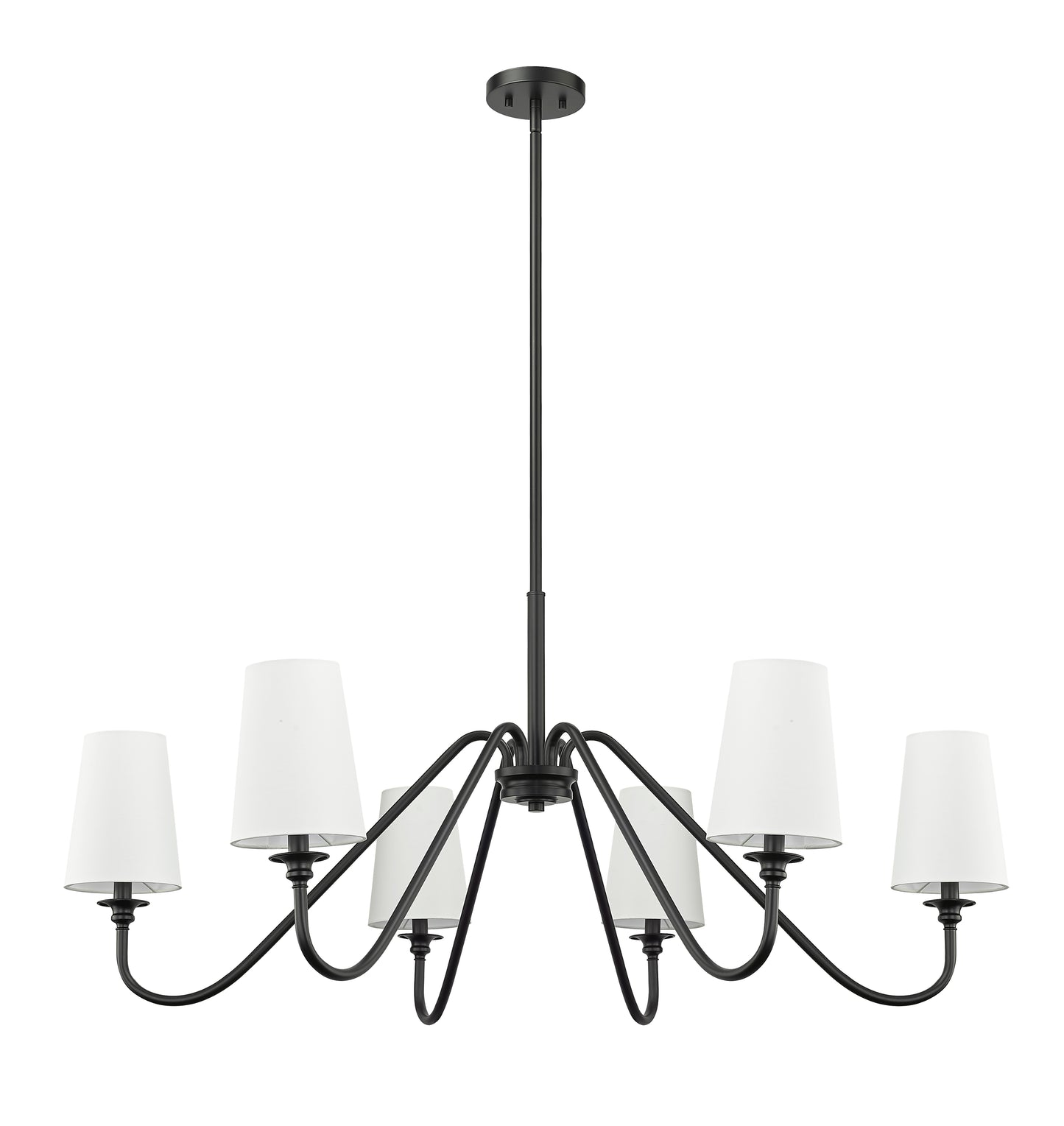 Gianna 6 Light Chandelier Matte Black