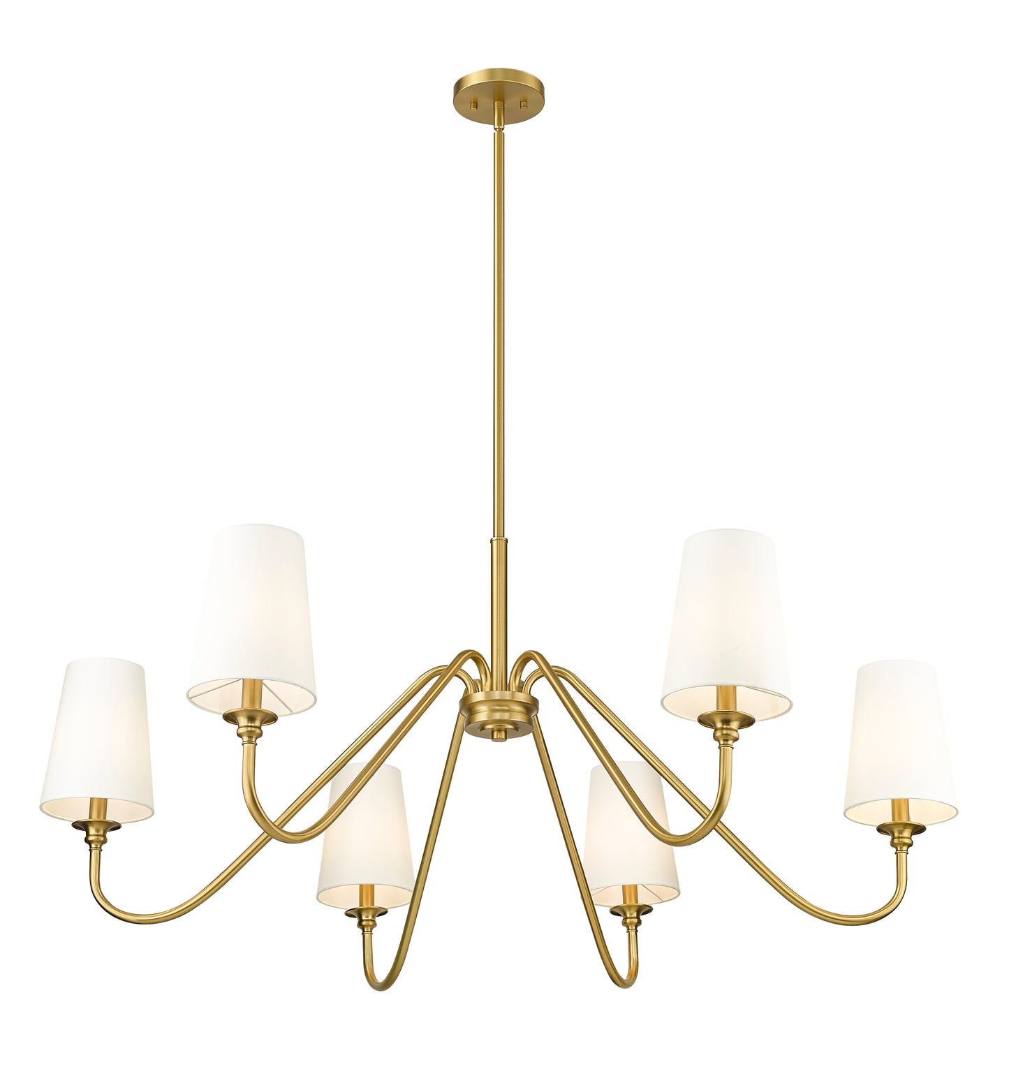 Gianna 6 Light Chandelier Modern Gold