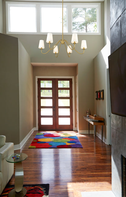 Gianna 6 Light Chandelier Modern Gold