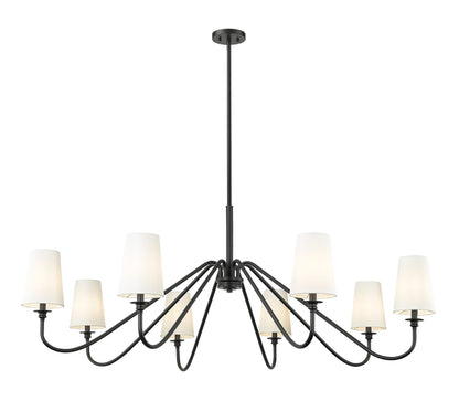 Gianna 8 Light Chandelier Matte Black