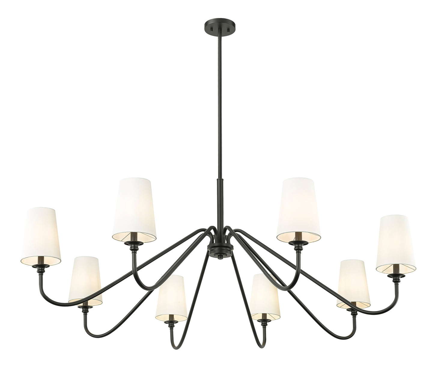 Gianna 8 Light Chandelier Matte Black
