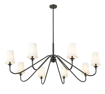 Gianna 8 Light Chandelier Matte Black