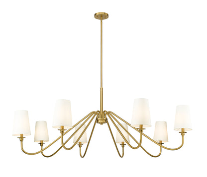 Gianna 8 Light Chandelier Modern Gold