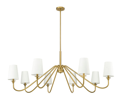 Gianna 8 Light Chandelier Modern Gold