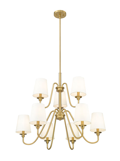 Gianna 9 Light Chandelier Modern Gold