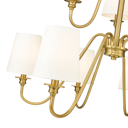 Gianna 9 Light Chandelier Modern Gold