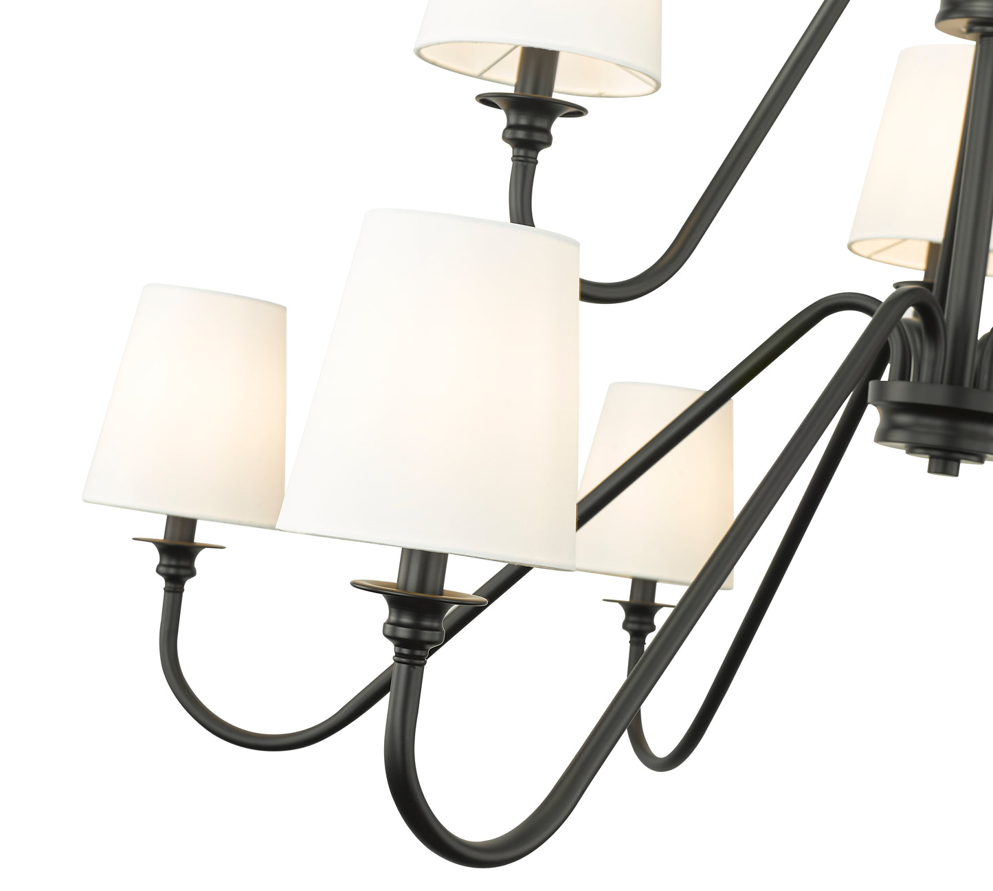 Gianna 9 Light Chandelier Matte Black