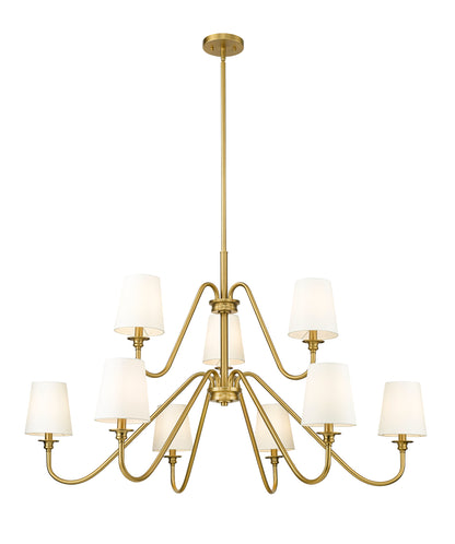 Gianna 9 Light Chandelier Modern Gold