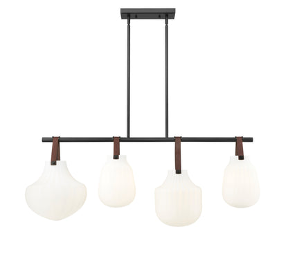 Newbury 4 Light Pendant Matte Black