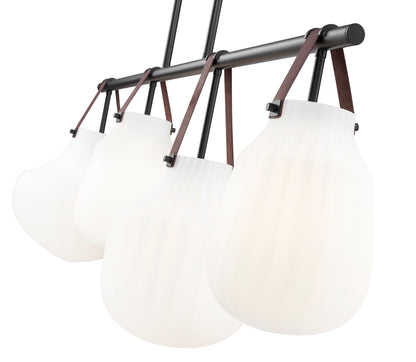 Newbury 4 Light Pendant Matte Black