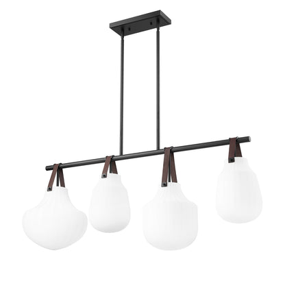 Newbury 4 Light Pendant Matte Black