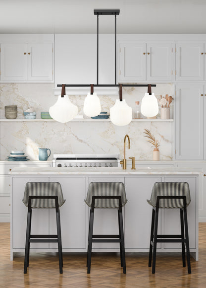 Newbury 4 Light Pendant Matte Black