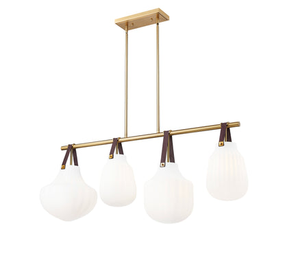 Newbury 4 Light Pendant Modern Gold