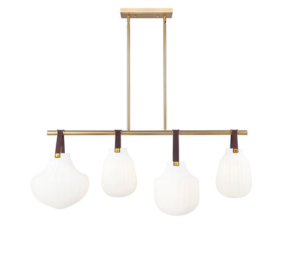 Newbury 4 Light Pendant Modern Gold