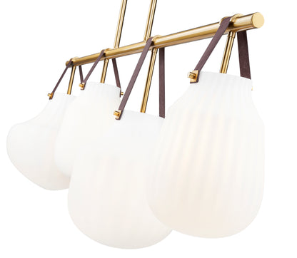 Newbury 4 Light Pendant Modern Gold