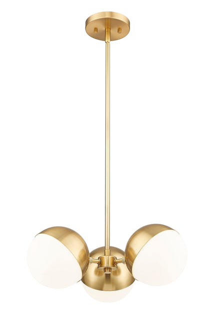 Realm Sphere 3 Light Chandelier Modern Gold