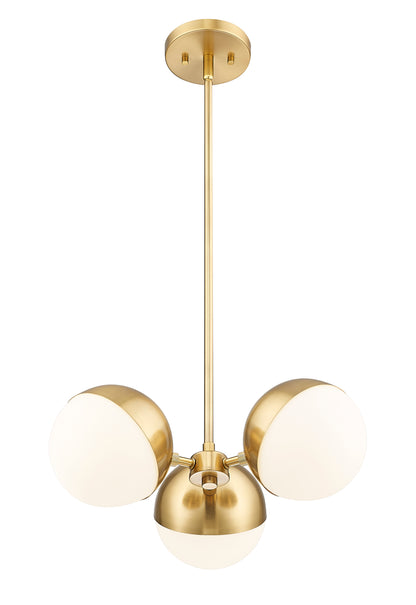 Realm Sphere 3 Light Chandelier Modern Gold