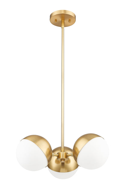 Realm Sphere 3 Light Chandelier Modern Gold