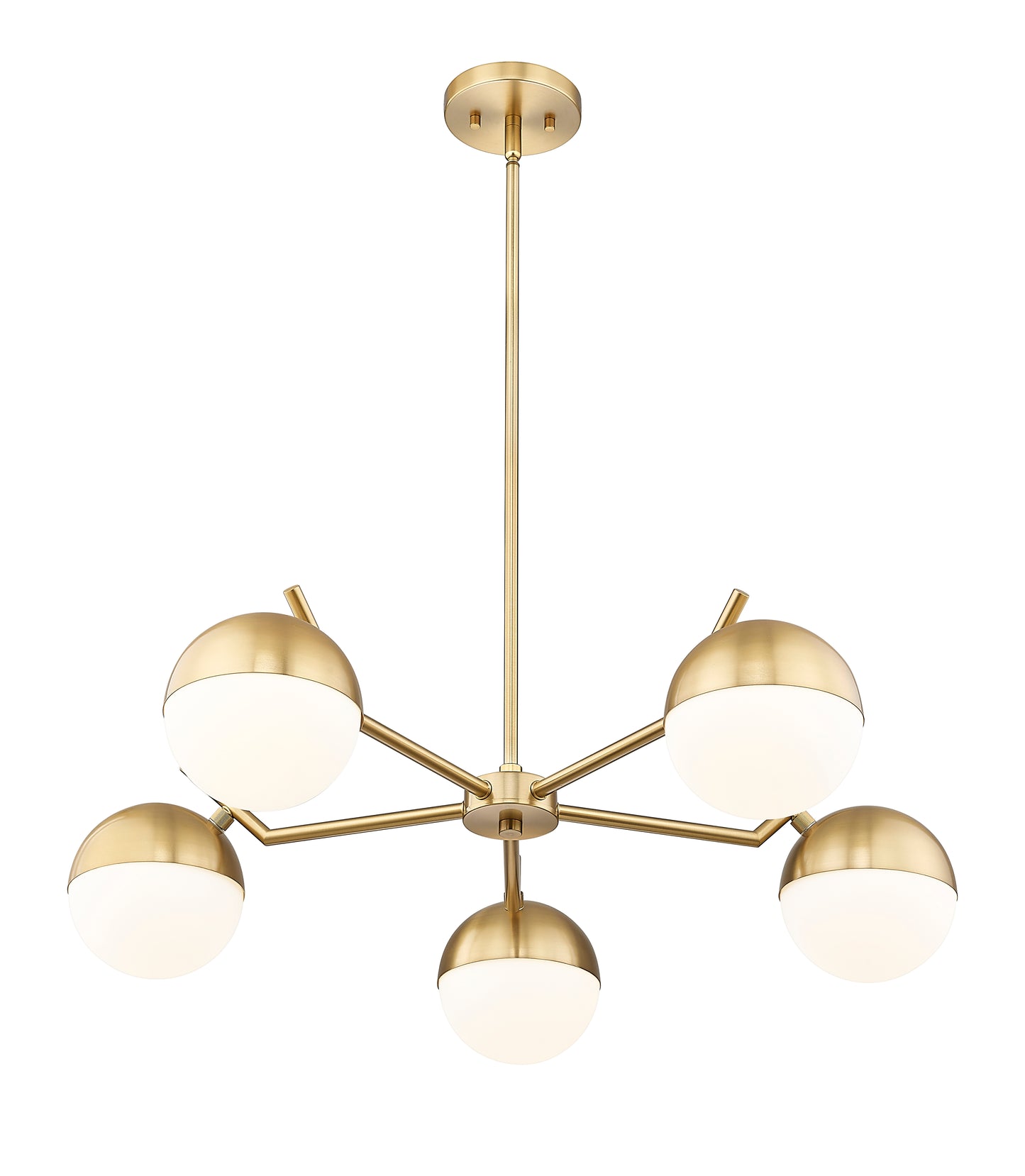 Realm Sphere 5 Light Chandelier Modern Gold