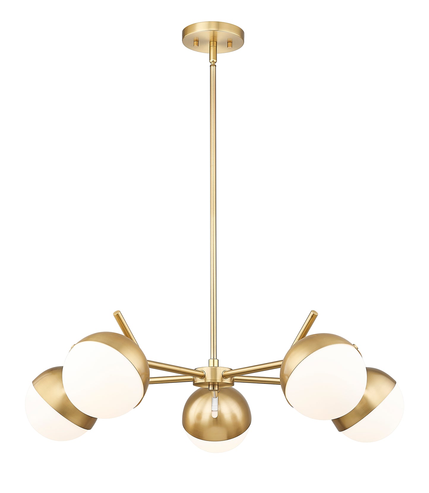 Realm Sphere 5 Light Chandelier Modern Gold