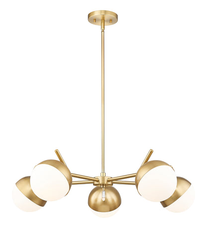 Realm Sphere 5 Light Chandelier Modern Gold