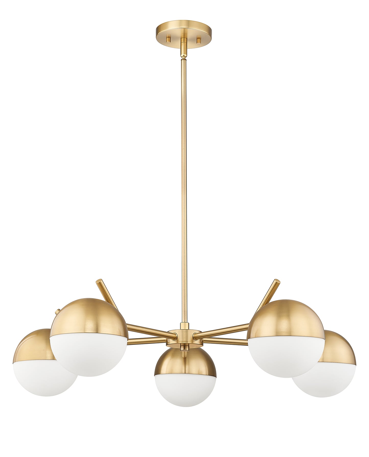 Realm Sphere 5 Light Chandelier Modern Gold